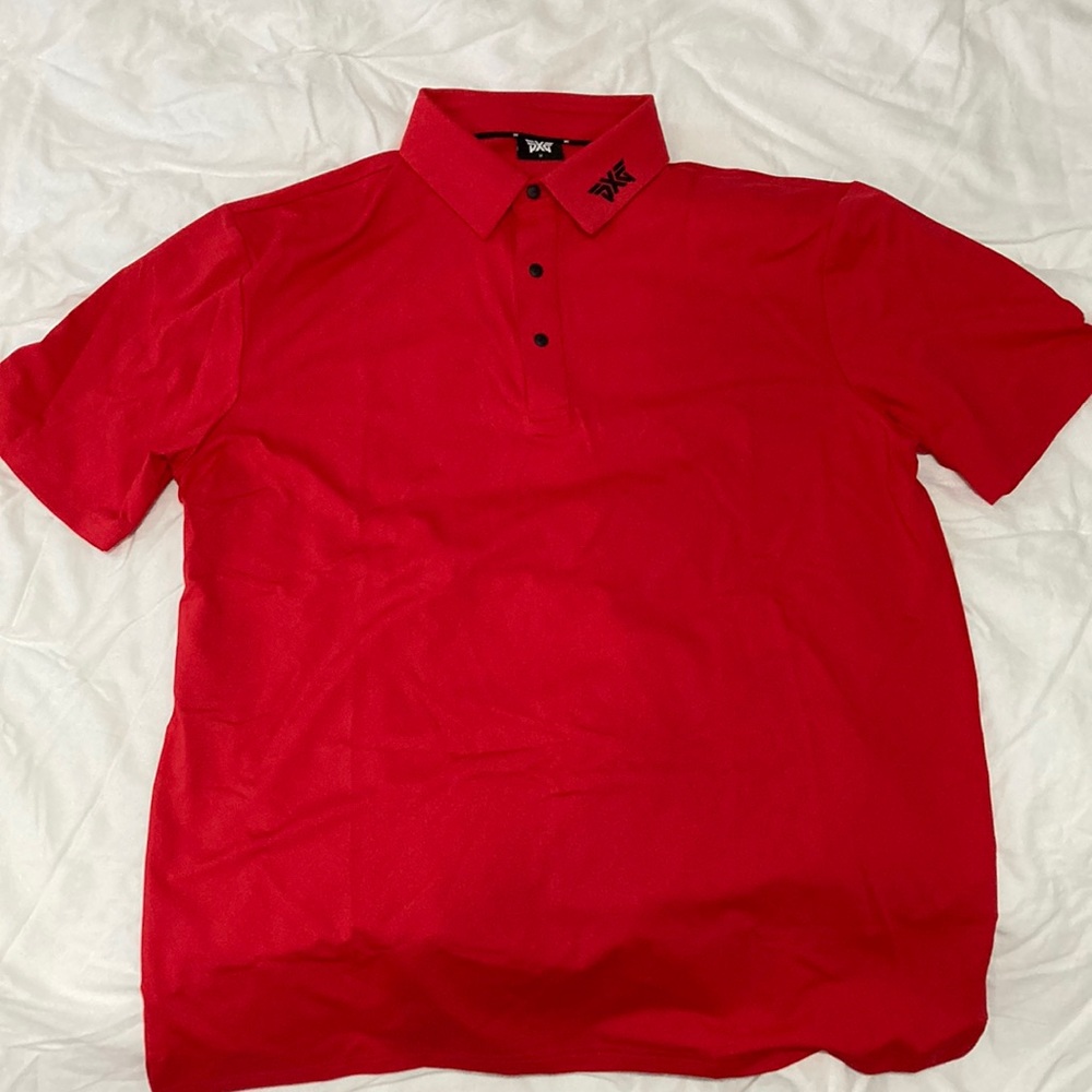 PXG Men’s BP Polo Red Size Medium